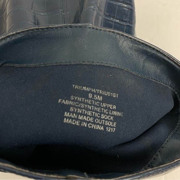 Steve Madden Triumph Boot in Blue Crocodile Size 9.5 - Picture 8 of 8